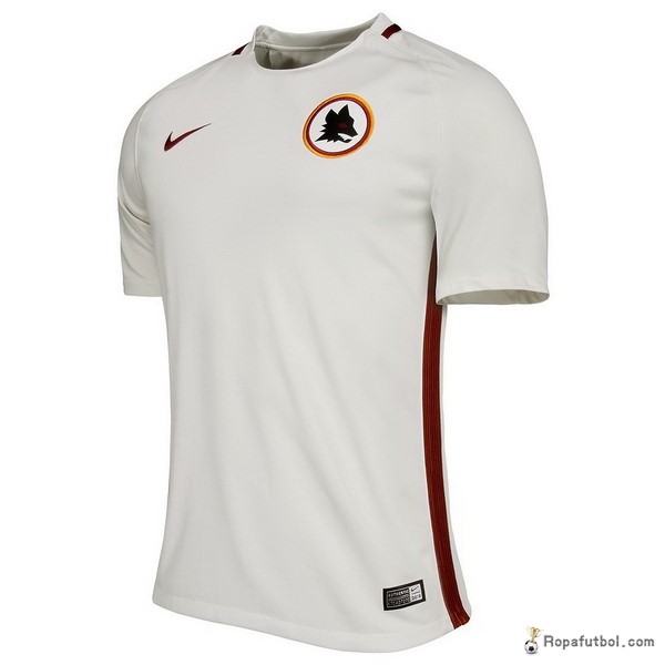 Camiseta As Roma Replica Segunda Ropa 2016/17 Blanco